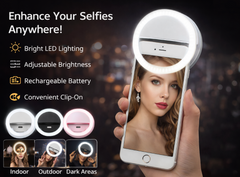 LED Selfie Ring Light Clip-On